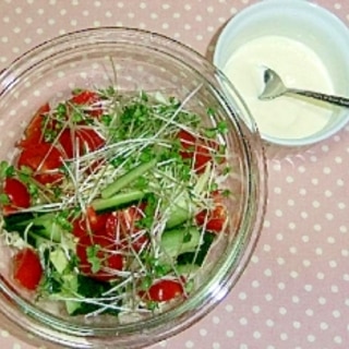 ビタミンカラーの野菜サラダ